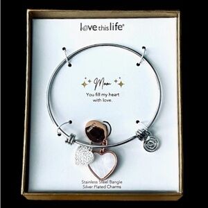 🆕Love this Life “Mom” Bangle Bracelet. New in box with price tag.
